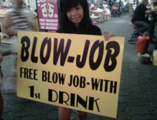 Les blowjob bar de bangkok
