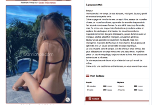 prostituee a domicile Cette escort ne se déplace à domicile que pour 1h minimum et prend 50€ de plus que pour la même durée en in call