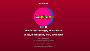 Le site GayPax semble être resté bloqué dans les années 2000