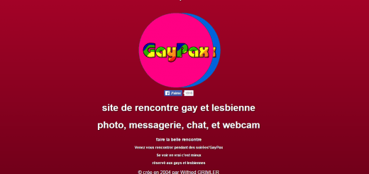 Le site GayPax semble être resté bloqué dans les années 2000