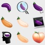 emoji grindr aubergine