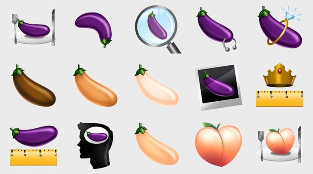 emoji grindr aubergine