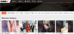 Many cams simultaneously on Cam4 but shows often a little low-end.